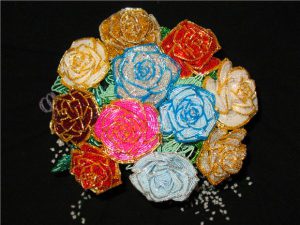 розы плетение бисером