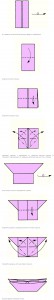 babochka-origami-как сложить базовую форму катамаран